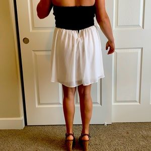 Cute white and black dress!